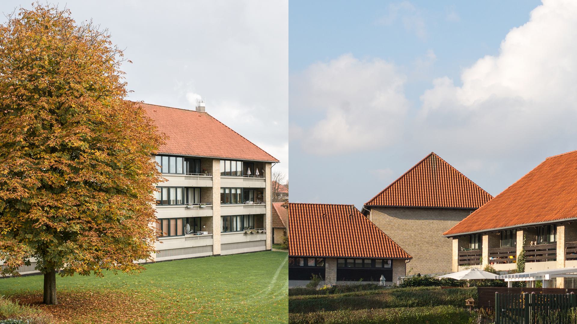 Nærumsvænge is one of the iconic public housing buildings of Danish welfare architecture from the 1950s