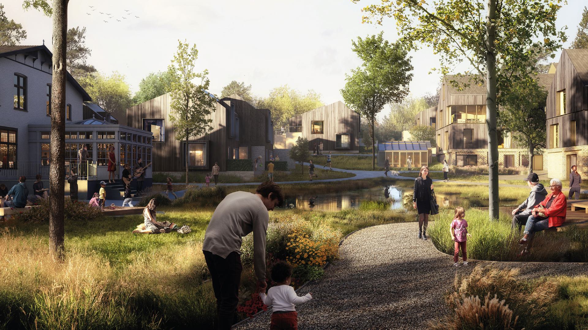 With our winning proposal for Ullerødgaard, we have created a modern community-based living space with a diversity of flora and fauna.